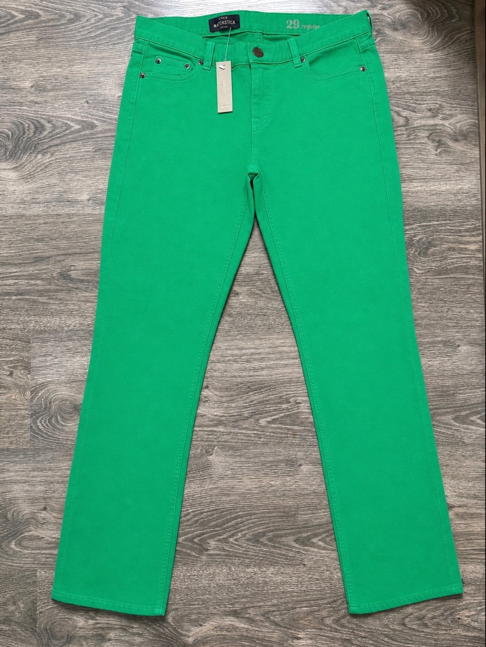NWT J.Crew Matchstick Jeans in Vibrant Kelly Green ✨